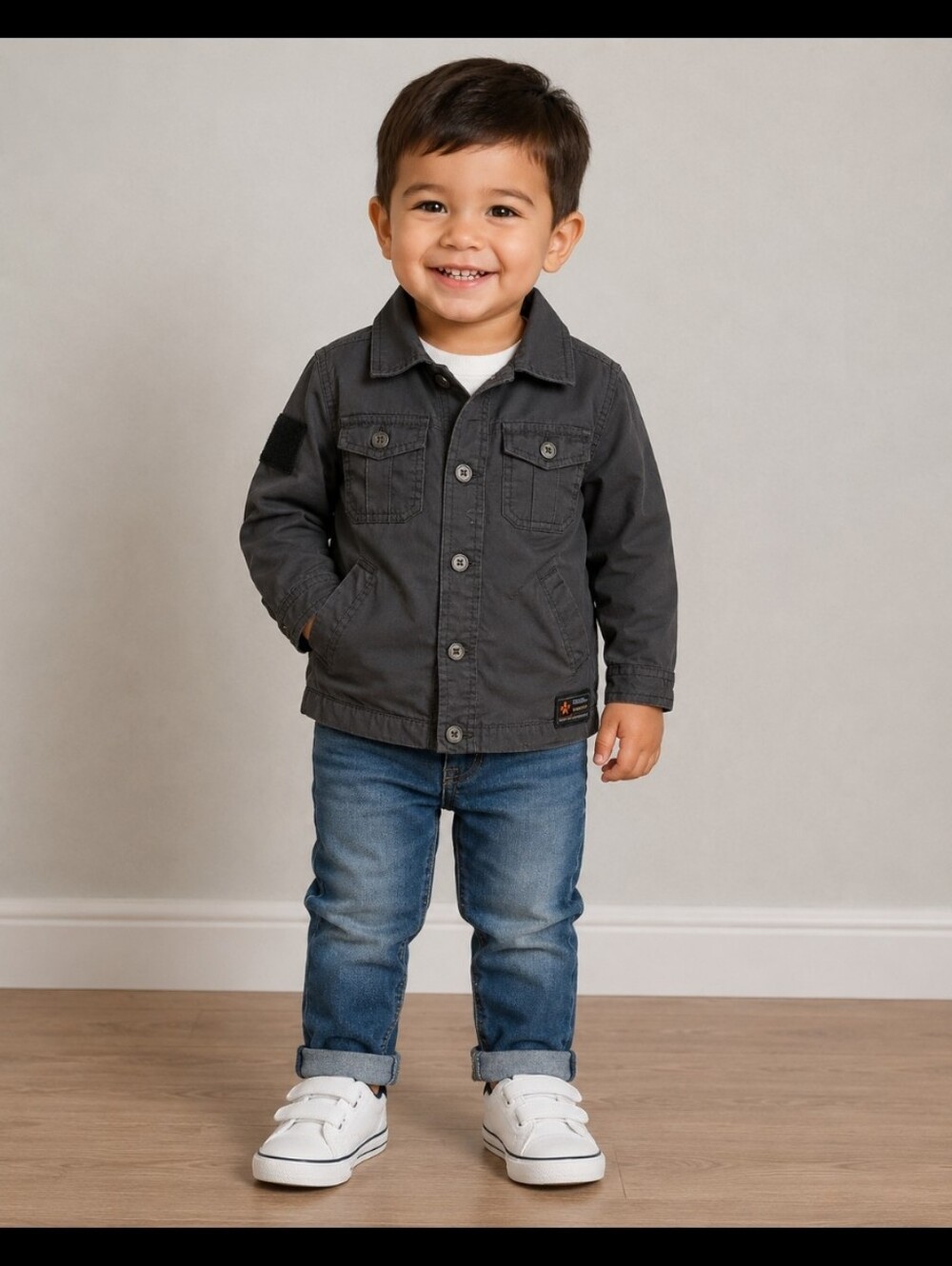 WENDY BELLISSIMO Kids Lightweight Shirt Jacket 24M